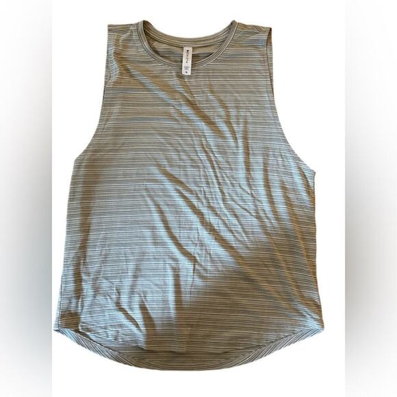 Athleta Striped Sleeveless Top‎ Size Medium - Picture 1 of 3